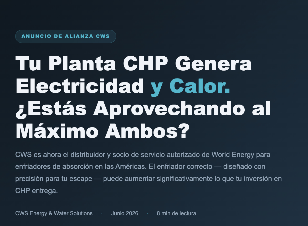Maximiza el uso de los gases de escape de tu cogeneración